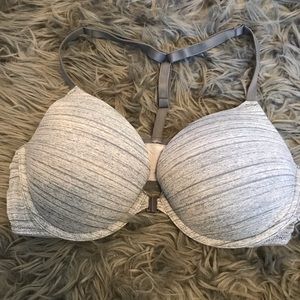 Grey Marl Racerback Bra